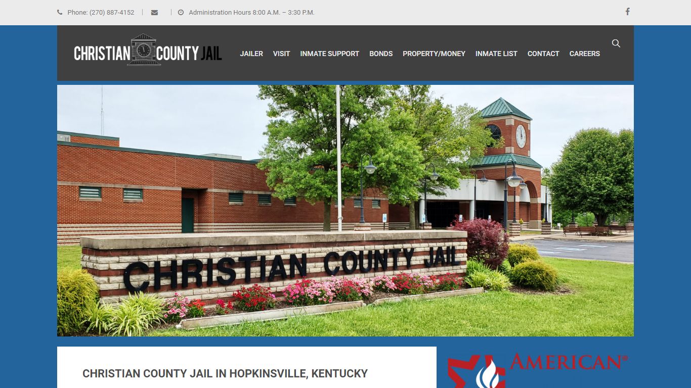 Christian County Jail – Hopkinsville, Christian County, Kentucky