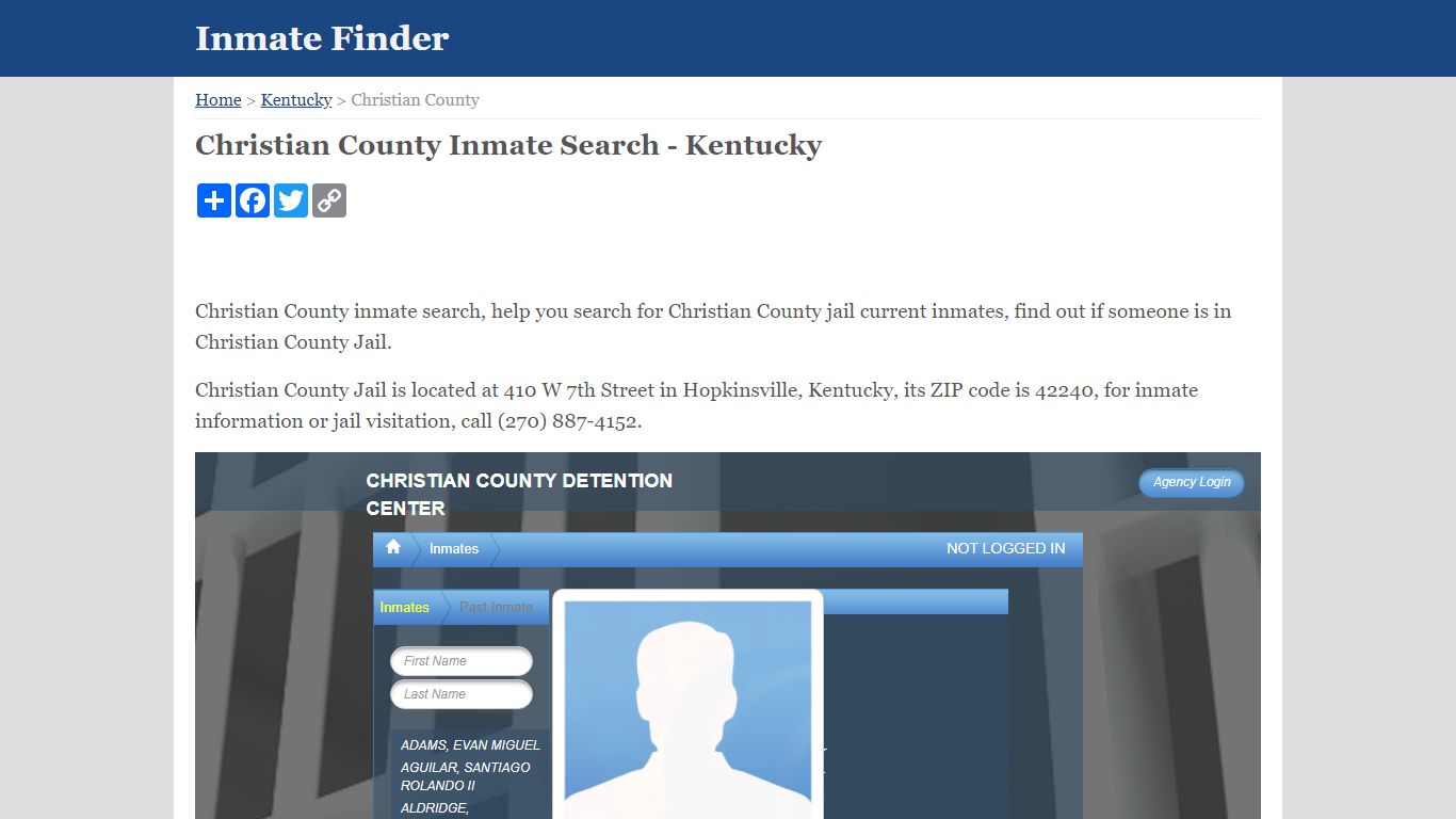 Christian County Inmate Search - Kentucky